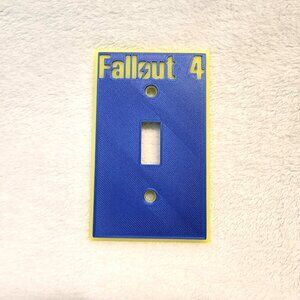 Novelty Fallout 4 light switch cover. Glow in the Dark - 2pk